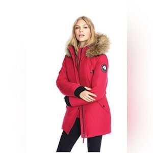 Performance Glacial Terrain Gear Red LONG Parka by Alpinetek-Size 2X Down Filled